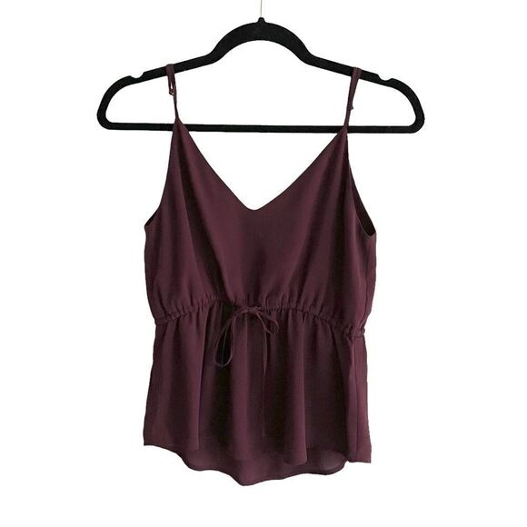 ARITZIA Babaton Warren Sleeveless Blouse Burgundy XS - Picture 4 of 5